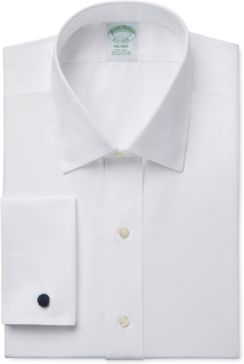 Milano Extra-Slim Fit Non-Iron White Solid French Cuff Dress Shirt