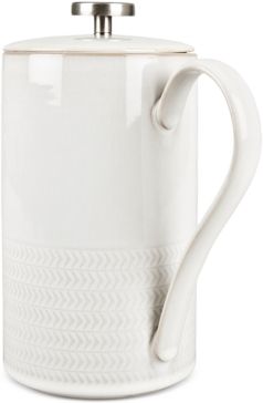 Natural Canvas Stoneware 2-Pc. Lidded French Press