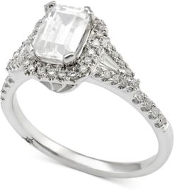 Certified Diamond Engagement Ring (1 ct. t.w.) in 18k White Gold, Created for Macy's