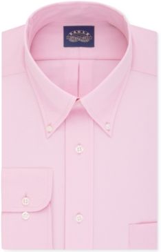 Classic-Fit Stretch Collar Non-Iron Solid Dress Shirt