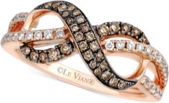 Chocolatier Diamond Infinity Ring (3/8 ct. t.w.) in 14k Rose Gold