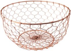 Copper-Finish Wire Bowl