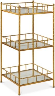 Tilly Gold Accent Shelf Table