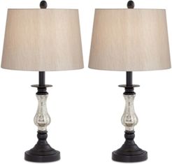 Pacific Coast Set of 2 Ammolite Flute Table Lamps, Created for Macy's
