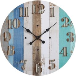 30" Round Wood Wall Clock