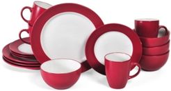 16-Pc. Harmony Red Dinnerware Set