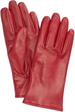 Cashmere Lined Leather Tech Gloves, Created for Macy's