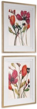 Vivid Arrangement Floral Prints Set of 2