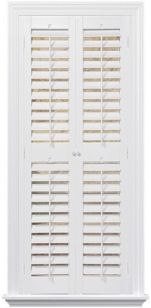 Plantation Faux Wood Interior Shutter, 27-29" W x 74"