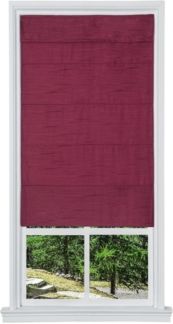 Cordless Faux Silk Fabric Roller Shade, 23"x 64"