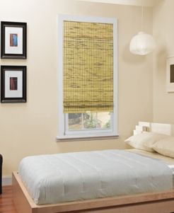 Cordless Burnout Bamboo Roman Shade, 48"x64"