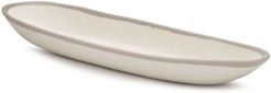 Potter Stone Melaboo Long Oval Serving Bowl