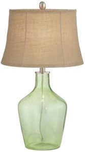 Light Green Bottle Table Lamp