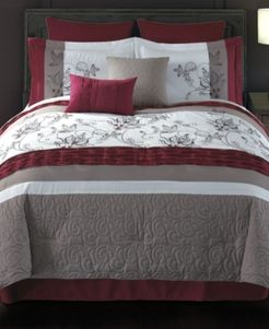 Ellie 8 Pc King Comforter Set Bedding