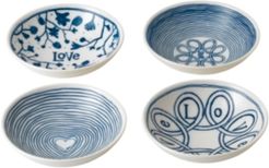 Crafted by Royal Doulton Blue Love Bowl, Set of 4