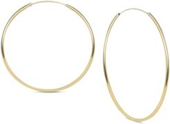 Large Endless Large Hoop Earrings in Gold-Plated Sterling Silver