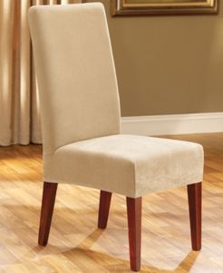 Stretch Pique Short Dining Room Chair Slipcover