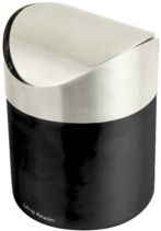 Mini Counterop Trash Can with Lid 1.5 L / 0.40 Gal - Silver