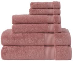 Classic Turkish Towels Amadeus 6 Piece Luxury Turkish Cotton Towel Set Bedding