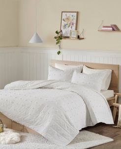 Brooklyn Full/Queen Cotton Jacquard 3 Piece Coverlet Set