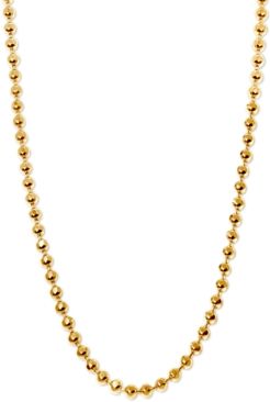 20" Ball Chain Necklace in 14k Gold
