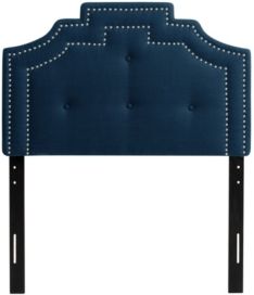 Aspen Crown Silhouette Headboard with Button Tufting, Single/Twin