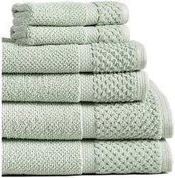 Diplomat 6-Piece 100% Cotton Bath Towel Set Bedding