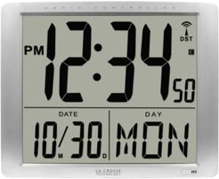 Atomic Extra-Large Digital Wall Clock with 7" Time