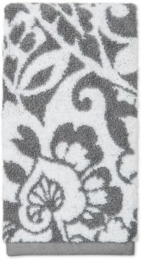 16" x 30" Elite Cotton Scroll Paisley Hand Towel, Created for Macy's Bedding