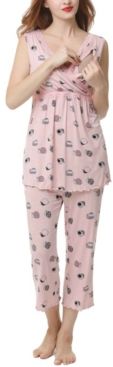 Kimi & Kai Loren Maternity Nursing Pajama Set