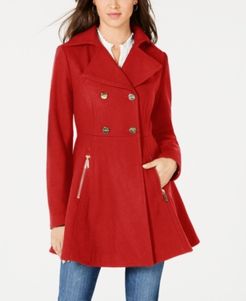 Double-Breasted Skirted Peacoat