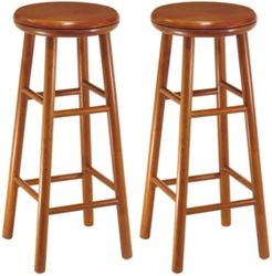 Oakley 2-Piece 30" Swivel Seat Bar Stool Set