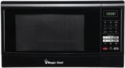 Magic Chef 1.6 Cubic Feet 1100W Countertop Microwave Oven with Push-Button Door
