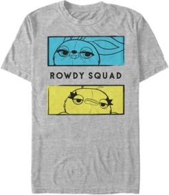 Disney Pixar Men's Toy Story 4 Ducky and Bunny Rowdy Squad Short Sleeve T-Shirt