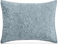 Closeout! Martha Stewart Collection Velvet Flourish Quilted Standard Sham, Created for Macy's