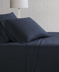 Solid Cotton Percale Full Sheet Set Bedding