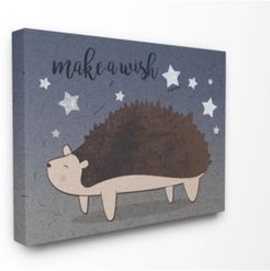 Hedgehog and Stars Canvas Wall Art, 24" x 30"