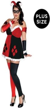 Buy Seasons Women's Dc Comics Super Villains Harley Quinn Plus Costume