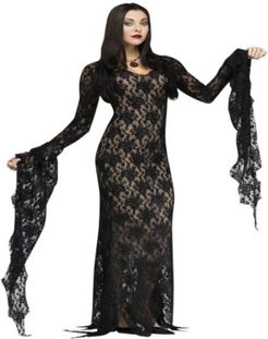 Buy Seasons Women's Lace Morticia Dress Costume