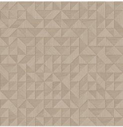 20.5" x 396" Gallerie Geometric Wood Wallpaper