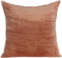 Sunstone Transitional Orange Solid Pillow Cover with Polyester Insert