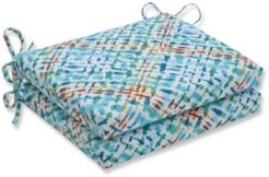 Capiz Opal Squared Corners Seat Cushion, Set of 2