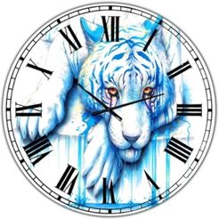 Blue Tears Large Cottage Wall Clock - 36" x 28" x 1"