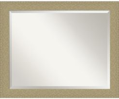 Mosaic Gold-tone Framed Bathroom Vanity Wall Mirror, 32.25" x 26.25"