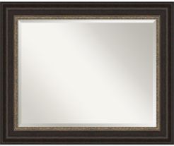 Impact Framed Bathroom Vanity Wall Mirror, 34.25" x 28.25"