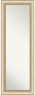 Elegant Brushed Honey on The Door Full Length Mirror, 18.75" x 52.75"