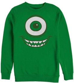 Pixar Men's Monsters Inc. Mike Wazowski Eye Costume, Crewneck Fleece