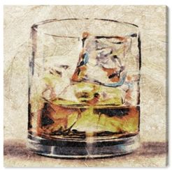 Scotch Glass Canvas Art - 24" x 24" x 1.5"