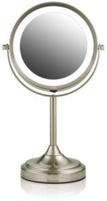 7" Dual Sided Tabletop Makeup Mirror with Led