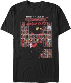Fifth Sun Men's Deadpool Periodic Table of Awesomeness Short Sleeve T- shirt